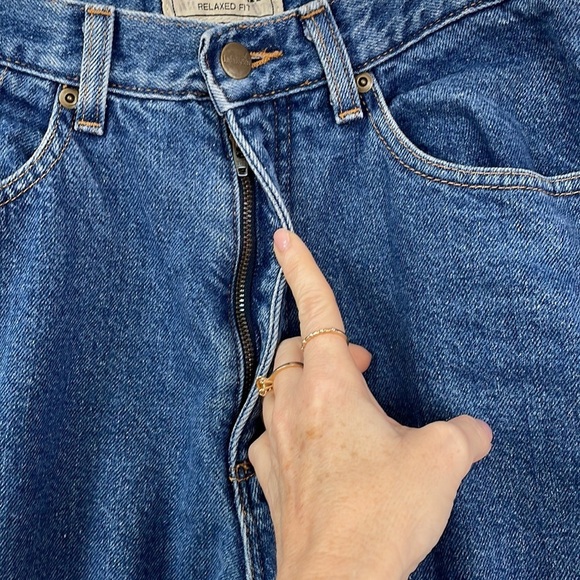 L. L. Bean Lined Relaxed Fit Straight Leg Jeans Women's Size 10 Cotton Warm - Picture 8 of 13